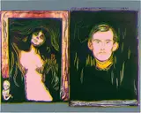 Madonna and Self-Portrait with Skeleton's Arm (After Munch) by Andy Warhol, 1983/1984, Colour silkscreen on Lenox Museum Board, offered Dec 2020
