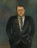 Gert Heinrich Wollheim, Porträt Heinrich George, 1928, Oil on canvas