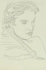 Jamie Wyeth by Andy Warhol, 1976, Graphite on card, offered Dec 2020