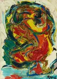 Karel Appel, Red Bush Man, Around 1963, Oil on canvas