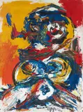 Karel Appel, Nue, 1961, Oil on canvas
