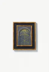 Judith by Max Ernst, 1966, Oil on canvas-covered card, collaged, mounted in two levels, framed, offered Dec 2020
