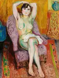 Hans Purrmann, Sitzender Akt, 1926, Oil on canvas