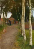 Otto Modersohn, In Worpswede, 1903, Oil on artist's board, laid down on fibreboard