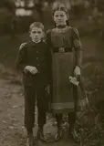 August Sander, Untitled (Two children from Kroppach/Westerwald), 1920s, Vintage gelatin silver print
