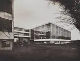 Lucia Moholy, Bauhausneubau, Dessau, Werkstättenbau