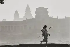 Cambodge by Marc Riboud, 1990, Gelatin silver print, sold Dec 2020