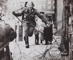 Peter Leibing, Leap to freedom, 1961, Vintage gelatin silver print