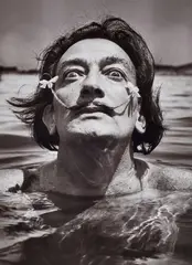 Jean Dieuzaide, Dali dans l'eau, 1953, Gelatin silver print on Agfa-paper, printed