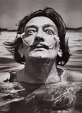 Jean Dieuzaide, Dali dans l'eau, 1953, Gelatin silver print on Agfa-paper, printed