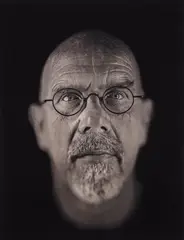 Self Portrait by Chuck Close, 2000, Digital inkjet print on laid paper, offered Dec 2020