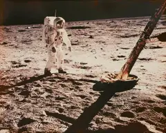 Nasa, Buzz Aldrin on the Lunar Surface, 1969, Vintage chromogenic print on Kodak paper