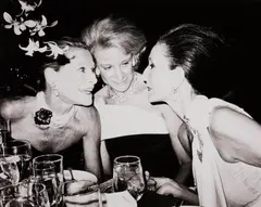 Roxanne Lowit, Nan Kempner, Fran Stark and Jaqueline de Ribes. The Metropolitan Opera's 100th Anniversary, New York City, 1984, Gelatin silver print