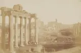 Giacomo Caneva, Temple of Saturn, Roman Forum, 1850 – 1852, Salt print from paper negative