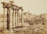 Tommaso Cuccioni, Temple of Saturn, Roman Forum, 1856 - 1857, Albumen print