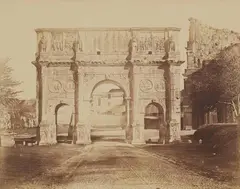 James Anderson, Arch of Constantine, c. 1853, Salt print