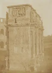 Frédéric Flachéron, Arch of Constantine, 1851, Salt print from paper negative