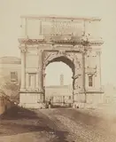 James Anderson, Arch of Titus, c. 1853, Salt print