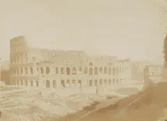 Giacomo Caneva, The Colosseum, 1850 - 1852, Salt print from paper negative