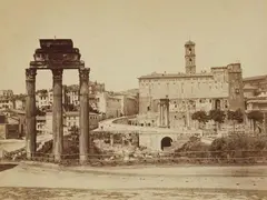 Auguste Rosalie Bisson called Bisson Jeune, Roman Forum with the Capitol, 1859 - 1963, Albumen print, printed before