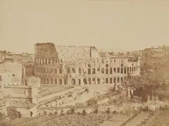 James Anderson, View from the Palatine towards the Colosseum, c. 1853, Salt print