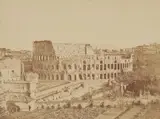 James Anderson, View from the Palatine towards the Colosseum, c. 1853, Salt print