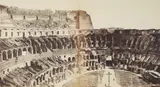 Tommaso Cuccioni, Interior View of the Colosseum, Before 1860, Two albumen prints, mounted