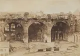 Angelo und Giacomo Luswergh, View from the Palatine to the Basilica of Maxentius, c. 1852/1853, Salt print