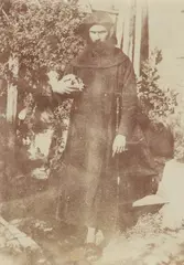 Frédéric Flachéron, Michel Dumas in Franciscan Habit, c. 1850, Albumen print from paper negative