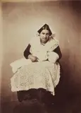 Henri Beguin, The Wife of the Artist's Assistant, 1859, Albumenized salt print