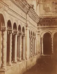 Robert Turnbull Macpherson, Cloister, Basilica of Saint Paul Outside the Walls, 1854/55, Albumenized salt print