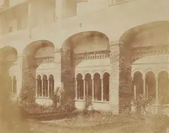 Giacomo Caneva, Cloister, Basilica of St. John Lateran, c. 1850 - 1852, Salt print from paper negative