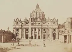Henri Beguin, St. Peter's Basilica, 1855 - 1856, Albumenized salt print