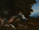 Flemish School 17th century, Diana and her Retinue at Rest
