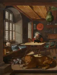 Daniel Fröschl, Saint Jerome in his Study, Oil on panel