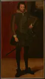 follower of William Larkin, Portrait of a Man, Oil on canvas (relined)