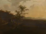 Frederik de Moucheron, Landscape with Ruins and Shepherds, Oil on canvas (relined)