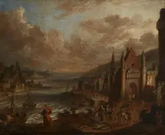 Peter van de Velde, The Miraculous Catch of Fish, Oil on canvas (relined)