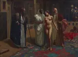 Eduard Ansen-Hofmann, The Odalisque, Oil on canvas