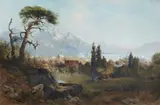 Rudolf Cronau, Salt Lake City, Oil on canvas