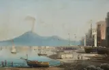 Attilio Pratella, The Bay of Naples with a View of Mount Vesuvius