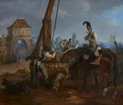 Rest after the Manoeuvre by Karl Friedrich Schulz, Oil on canvas (relined), offered Nov 2020