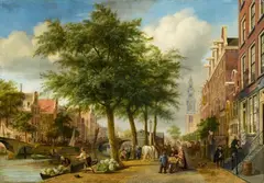 Paul Noël, Prinsengracht in Amsterdam, Oil on panel