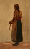 Oswald Achenbach, Study of Monteallegro (Sicily)