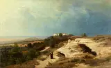Oswald Achenbach, A Monk in the Campagna