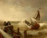 Andreas Achenbach, At the Harbour