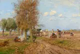 Hugo Mühlig, Potato Harvest in the Lower Rhine Region