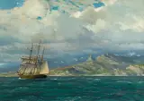 Michael Zeno Diemer, A Three Master off the Coast of Calabria