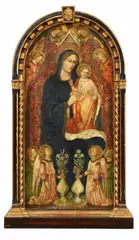 Rossello di Jacopo Franchi, The Virgin and Child with Angels, Tempera on panel
