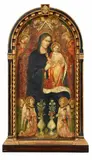 The Virgin and Child with Angels by Rossello di Jacopo Franchi, Tempera on panel, sold Nov 2020